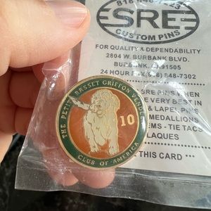 Petit Basset Griffon Vendeen club of America pin 1”
